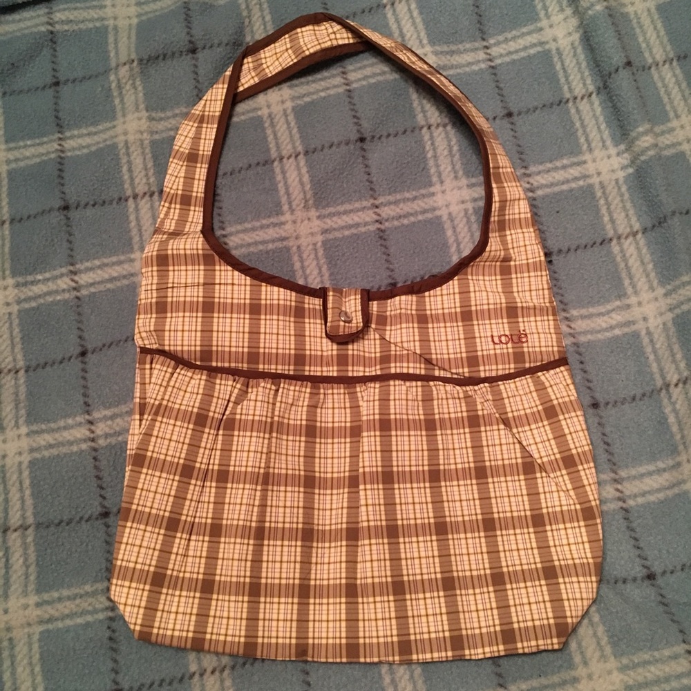NWT Plaid Lole handbag